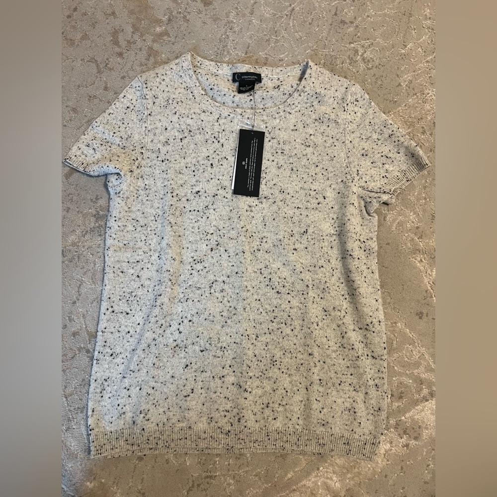 Cashmere short sleeve shirt